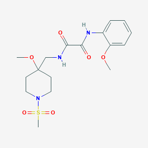 N-[(1-methanesulfonyl-4-methoxypiperidin-4-yl)methyl]-N'-(2-methoxyphenyl)ethanediamide
