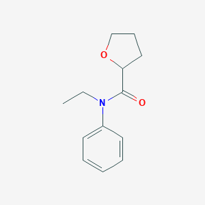molecular formula C13H17NO2 B261866 N-ethyl-N-phenyltetrahydro-2-furancarboxamide 