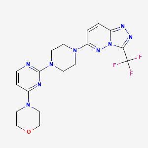 4-(2-{4-[3-(Trifluoromethyl)-[1,2,4]triazolo[4,3-b]pyridazin-6-yl]piperazin-1-yl}pyrimidin-4-yl)morpholine