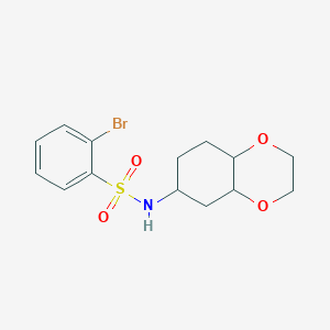 2-bromo-N-(octahydrobenzo[b][1,4]dioxin-6-yl)benzenesulfonamide