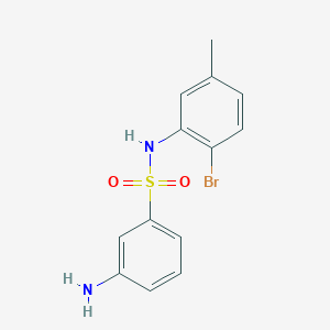 3-amino-N-(2-bromo-5-methylphenyl)benzene-1-sulfonamide