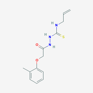 N-allyl-2-[(2-methylphenoxy)acetyl]hydrazinecarbothioamide