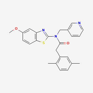 2-(2,5-dimethylphenyl)-N-(5-methoxybenzo[d]thiazol-2-yl)-N-(pyridin-3-ylmethyl)acetamide