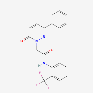 2-(6-oxo-3-phenylpyridazin-1(6H)-yl)-N-[2-(trifluoromethyl)phenyl]acetamide