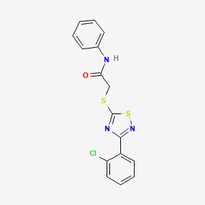 2-((3-(2-chlorophenyl)-1,2,4-thiadiazol-5-yl)thio)-N-phenylacetamide