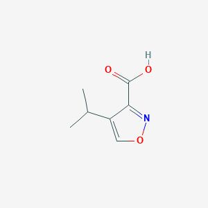 molecular formula C7H9NO3 B2618720 4-Propan-2-yl-1,2-oxazole-3-carboxylic acid CAS No. 1260621-17-7