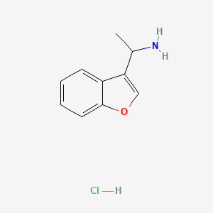 1-(1-Benzofuran-3-yl)ethanamine;hydrochloride