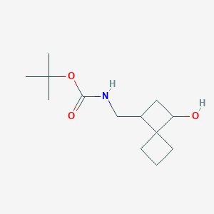 molecular formula C13H23NO3 B2618729 Tert-butyl N-[(3-hydroxyspiro[3.3]heptan-1-yl)methyl]carbamate CAS No. 2375269-20-6