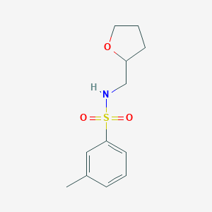 molecular formula C12H17NO3S B261873 3-methyl-N-(tetrahydro-2-furanylmethyl)benzenesulfonamide 