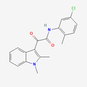 N-(5-chloro-2-methylphenyl)-2-(1,2-dimethyl-1H-indol-3-yl)-2-oxoacetamide