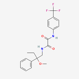 molecular formula C20H21F3N2O3 B2618751 N1-(2-methoxy-2-phenylbutyl)-N2-(4-(trifluoromethyl)phenyl)oxalamide CAS No. 1797184-93-0