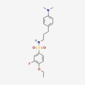 molecular formula C19H25FN2O3S B2618754 N-(3-(4-(dimethylamino)phenyl)propyl)-4-ethoxy-3-fluorobenzenesulfonamide CAS No. 953976-60-8