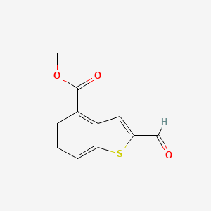 molecular formula C11H8O3S B2618760 Methyl 2-formyl-1-benzothiophene-4-carboxylate CAS No. 2248369-44-8