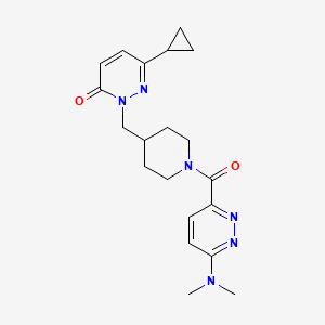 6-Cyclopropyl-2-({1-[6-(dimethylamino)pyridazine-3-carbonyl]piperidin-4-yl}methyl)-2,3-dihydropyridazin-3-one