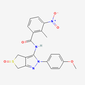 N-(2-(4-methoxyphenyl)-5-oxido-4,6-dihydro-2H-thieno[3,4-c]pyrazol-3-yl)-2-methyl-3-nitrobenzamide