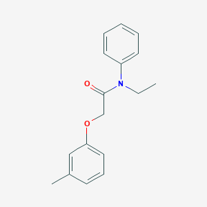 molecular formula C17H19NO2 B261878 N-ethyl-2-(3-methylphenoxy)-N-phenylacetamide 