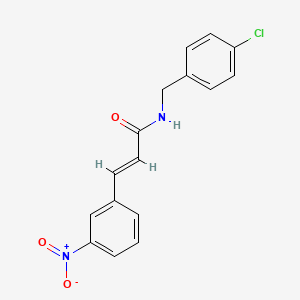 N-(4-chlorobenzyl)-3-(3-nitrophenyl)acrylamide