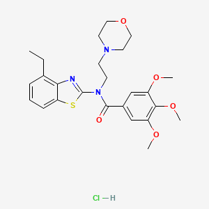 N-(4-ethylbenzo[d]thiazol-2-yl)-3,4,5-trimethoxy-N-(2-morpholinoethyl)benzamide hydrochloride