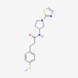 3-(4-(methylthio)phenyl)-N-(1-(thiazol-2-yl)pyrrolidin-3-yl)propanamide