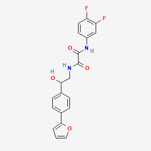 N-(3,4-difluorophenyl)-N'-{2-[4-(furan-2-yl)phenyl]-2-hydroxyethyl}ethanediamide