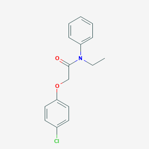 molecular formula C16H16ClNO2 B261880 2-(4-chlorophenoxy)-N-ethyl-N-phenylacetamide 