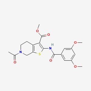Methyl 6-acetyl-2-(3,5-dimethoxybenzamido)-4,5,6,7-tetrahydrothieno[2,3-c]pyridine-3-carboxylate