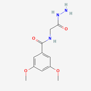 molecular formula C11H15N3O4 B2618807 N-(2-hydrazinyl-2-oxoethyl)-3,5-dimethoxybenzamide CAS No. 223675-65-8