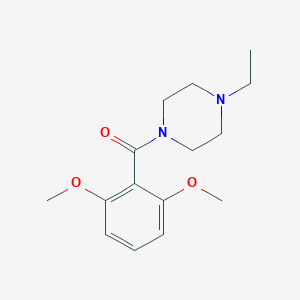 molecular formula C15H22N2O3 B261882 1-(2,6-Dimethoxybenzoyl)-4-ethylpiperazine 