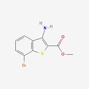 molecular formula C10H8BrNO2S B2618825 Methyl 3-amino-7-bromo-1-benzothiophene-2-carboxylate CAS No. 1236150-66-5