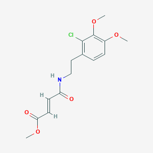 Methyl (E)-4-[2-(2-chloro-3,4-dimethoxyphenyl)ethylamino]-4-oxobut-2-enoate