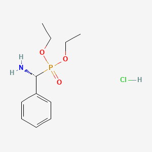 molecular formula C11H19ClNO3P B2618839 (R)-Diethoxyphosphoryl(phenyl)methanamine;hydrochloride CAS No. 59001-19-3