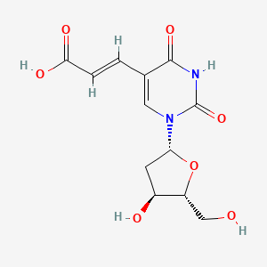 molecular formula C12H14N2O7 B2618846 (E)-5-(2-carboxyvinyl)-2'-deoxyuridine CAS No. 74131-06-9