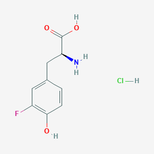 molecular formula C9H11ClFNO3 B2618848 3-Fluoro-L-tyrosine hydrochloride CAS No. 909724-63-6