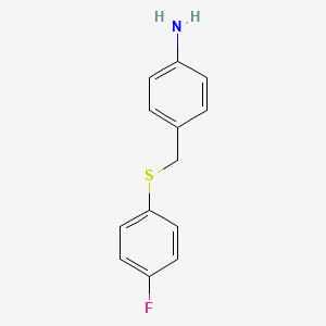 4-{[(4-Fluorophenyl)sulfanyl]methyl}phenylamine