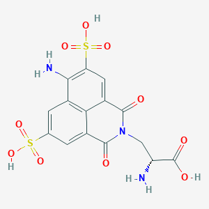 (2R)-2-Amino-3-(6-amino-1,3-dioxo-5,8-disulfobenzo[de]isoquinolin-2-yl)propanoic acid