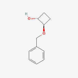 molecular formula C11H14O2 B2618872 (1R,2R)-2-(benzyloxy)cyclobutan-1-ol CAS No. 1354424-66-0; 1609964-32-0