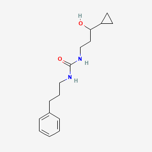 molecular formula C16H24N2O2 B2618884 1-(3-Cyclopropyl-3-hydroxypropyl)-3-(3-phenylpropyl)urea CAS No. 1396782-41-4