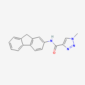 molecular formula C17H14N4O B2618887 N-(9H-fluoren-2-yl)-1-methyl-1H-1,2,3-triazole-4-carboxamide CAS No. 1207010-51-2