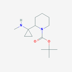 tert-Butyl 2-(1-(methylamino)cyclopropyl)piperidine-1-carboxylate