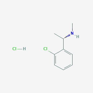 molecular formula C9H13Cl2N B2618896 [(1S)-1-(2-Chlorophenyl)ethyl](methyl)amine hydrochloride CAS No. 2171225-73-1