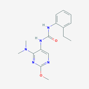 1-(4-(Dimethylamino)-2-methoxypyrimidin-5-yl)-3-(2-ethylphenyl)urea