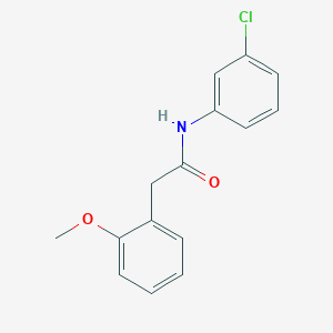 molecular formula C15H14ClNO2 B261890 N-(3-chlorophenyl)-2-(2-methoxyphenyl)acetamide 