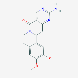 11-amino-2,3-dimethoxy-5,6,13,13a-tetrahydro-8H-pyrimido[4',5':4,5]pyrido[2,1-a]isoquinolin-8-one
