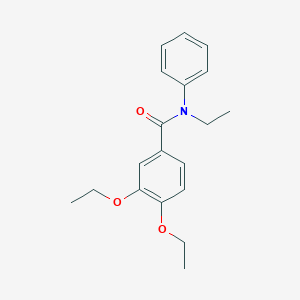 molecular formula C19H23NO3 B261891 3,4-diethoxy-N-ethyl-N-phenylbenzamide 