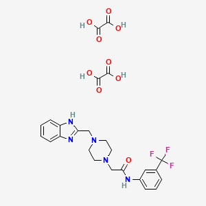 2-(4-((1H-benzo[d]imidazol-2-yl)methyl)piperazin-1-yl)-N-(3-(trifluoromethyl)phenyl)acetamide dioxalate