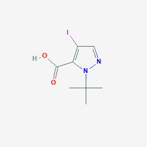 molecular formula C8H11IN2O2 B2618925 2-Tert-butyl-4-iodopyrazole-3-carboxylic acid CAS No. 2402829-98-3