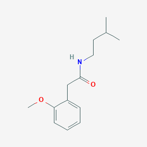 molecular formula C14H21NO2 B261893 N-isopentyl-2-(2-methoxyphenyl)acetamide 