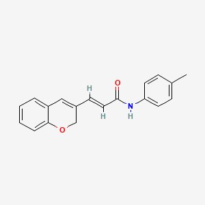 (2E)-3-(2H-chromen-3-yl)-N-(4-methylphenyl)prop-2-enamide