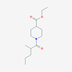 molecular formula C14H25NO3 B261894 Ethyl 1-(2-methylpentanoyl)-4-piperidinecarboxylate 