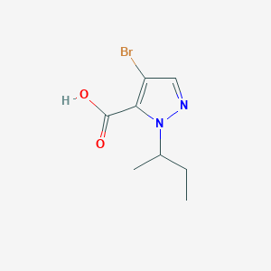 molecular formula C8H11BrN2O2 B2618944 4-Bromo-1-(sec-butyl)-1H-pyrazole-5-carboxylic acid CAS No. 1006494-01-4